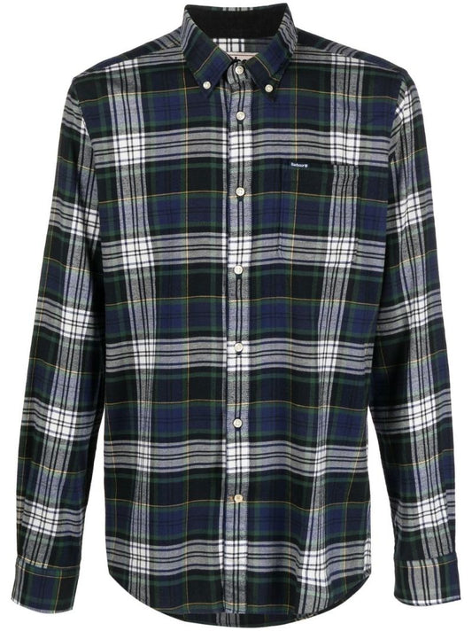 Blue Plaid Cotton Shirt
