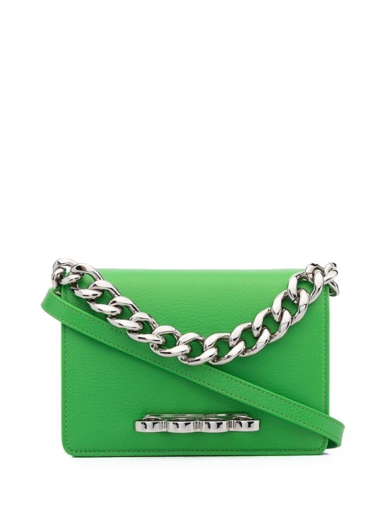 Green Four Ring Crossbody Bag