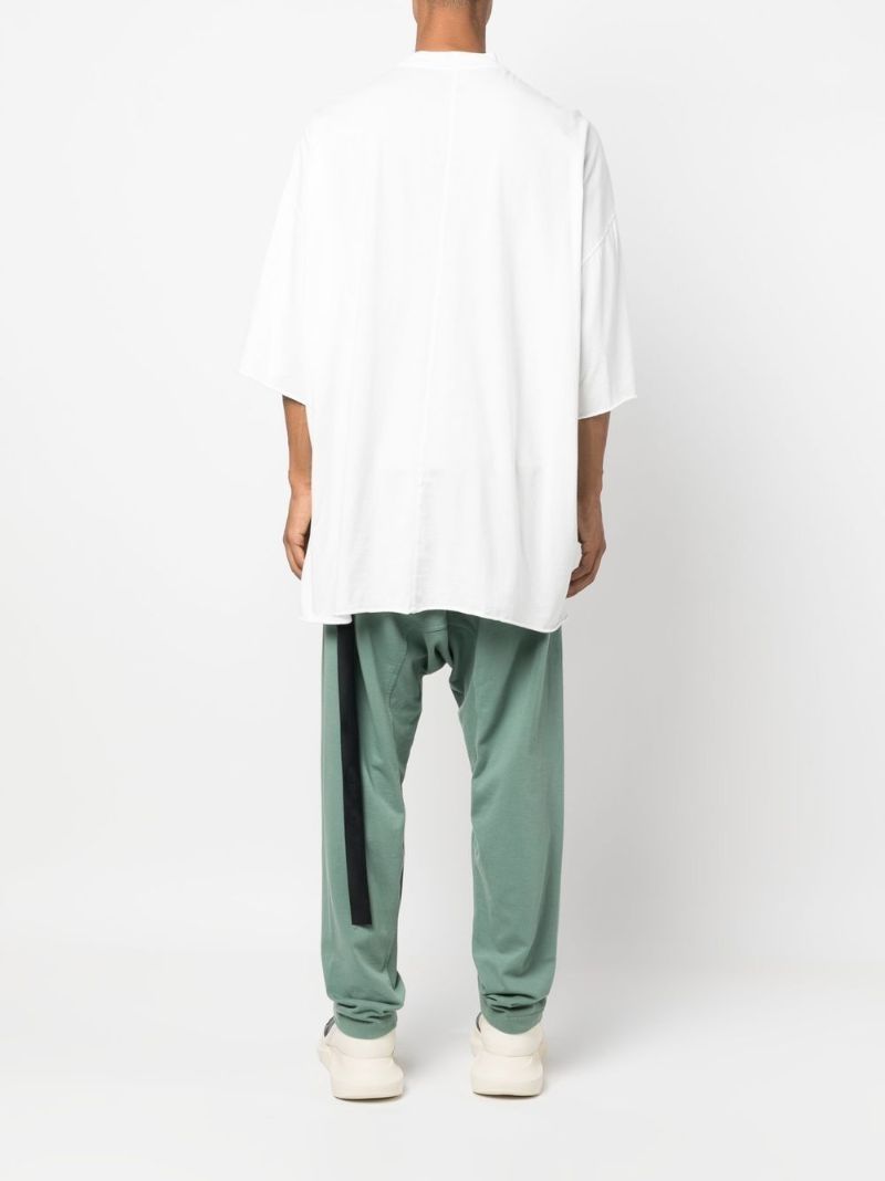 White Strobe Print Cotton T-shirt