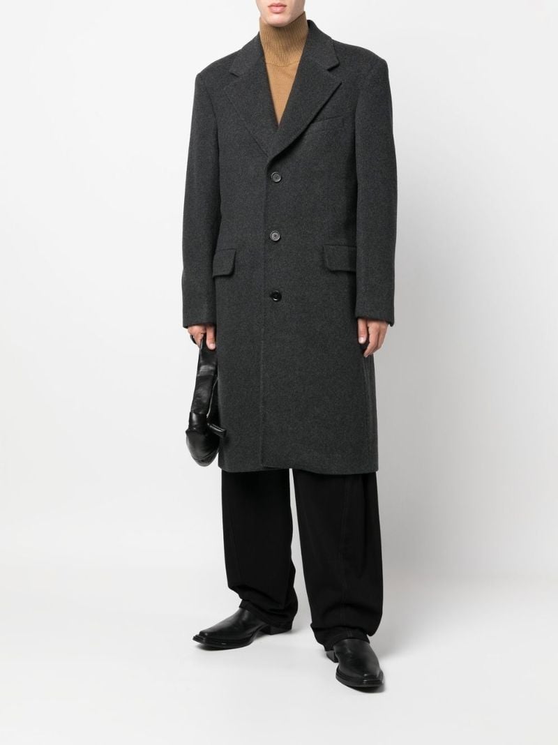 Grey Dolphin Single-breasted Coat