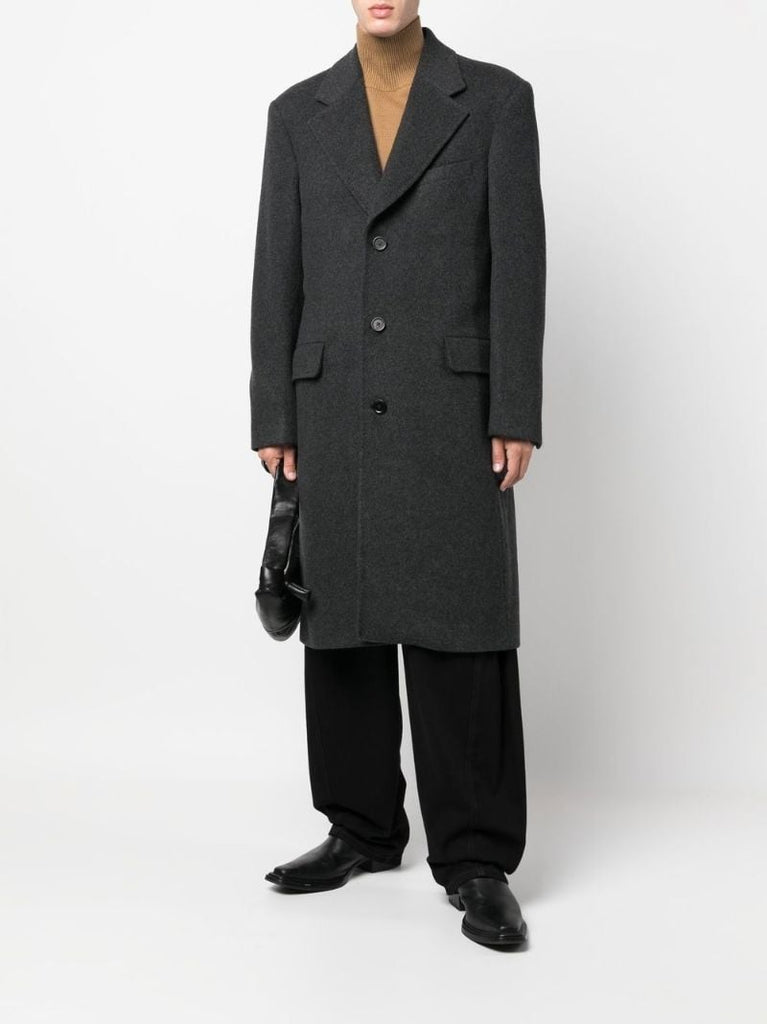 Grey Dolphin Single-breasted Coat