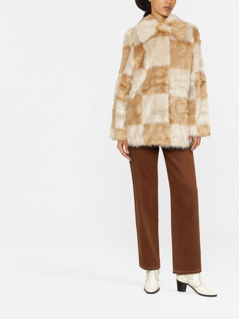 Brown Nani Faux Fur Coat