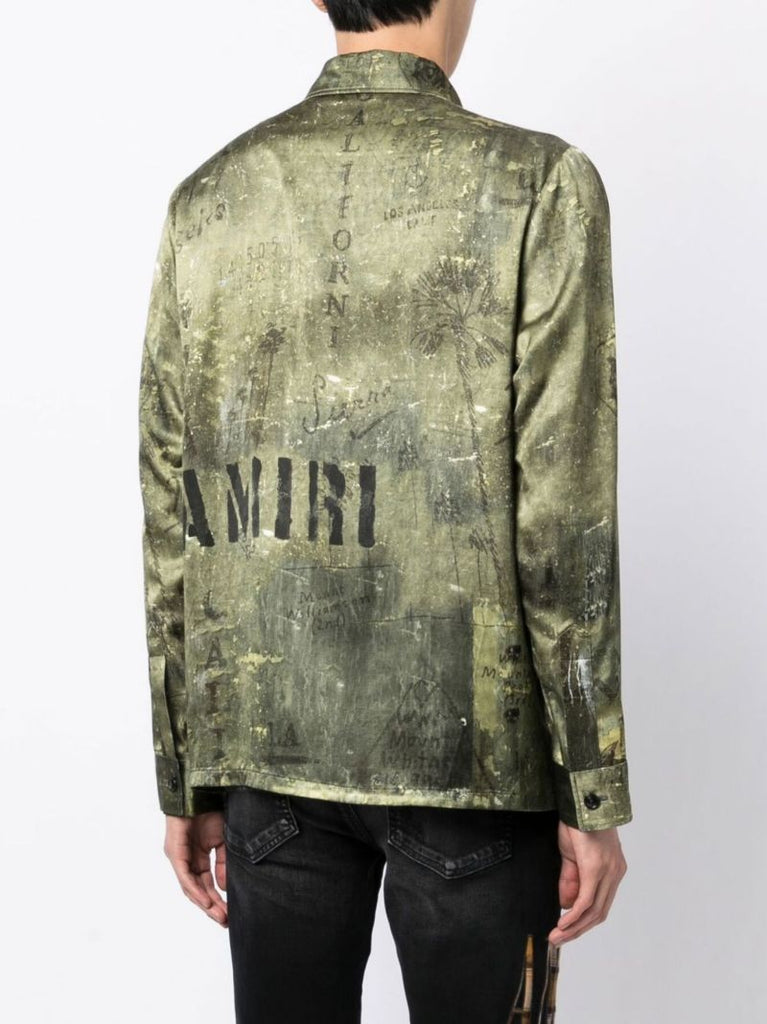Green Army Stencil M-65 Shirt