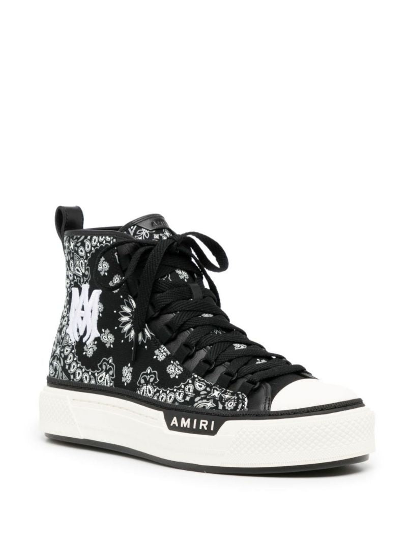 Black Bandana Ma Logo Court High-top Sneakers