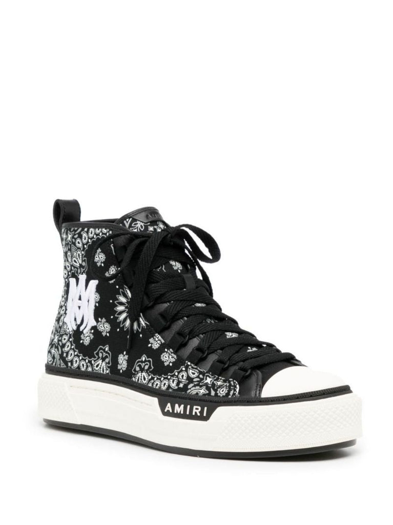 Black Bandana Ma Logo Court High-top Sneakers