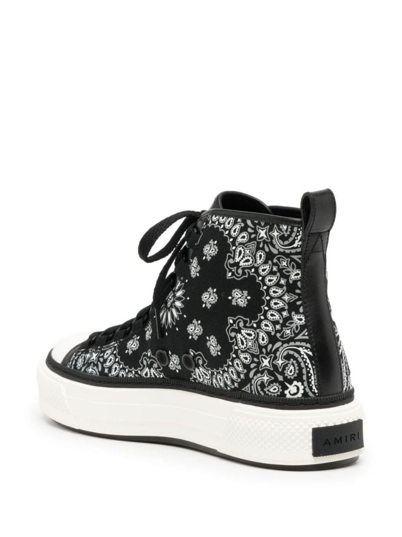 Black Bandana Ma Logo Court High-top Sneakers
