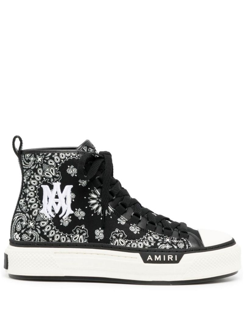 Black Bandana Ma Logo Court High-top Sneakers