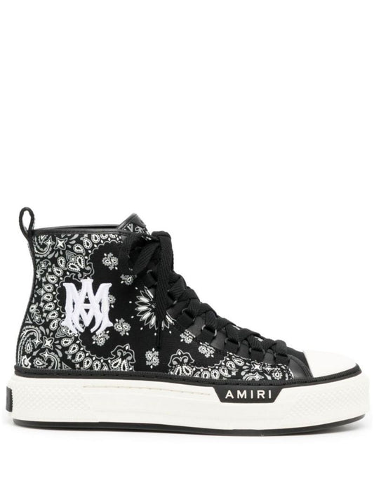 Black Bandana Ma Logo Court High-top Sneakers