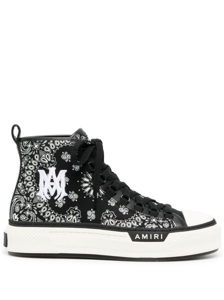 Black Bandana Ma Logo Court High-top Sneakers
