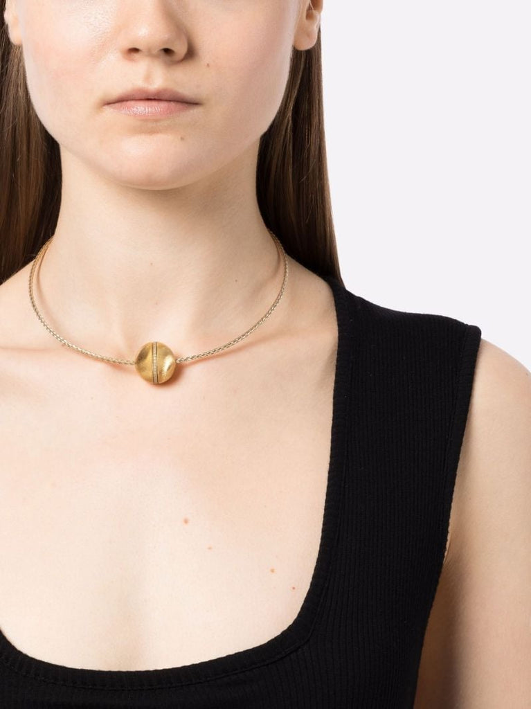14k Yellow Gold Diamond Necklace