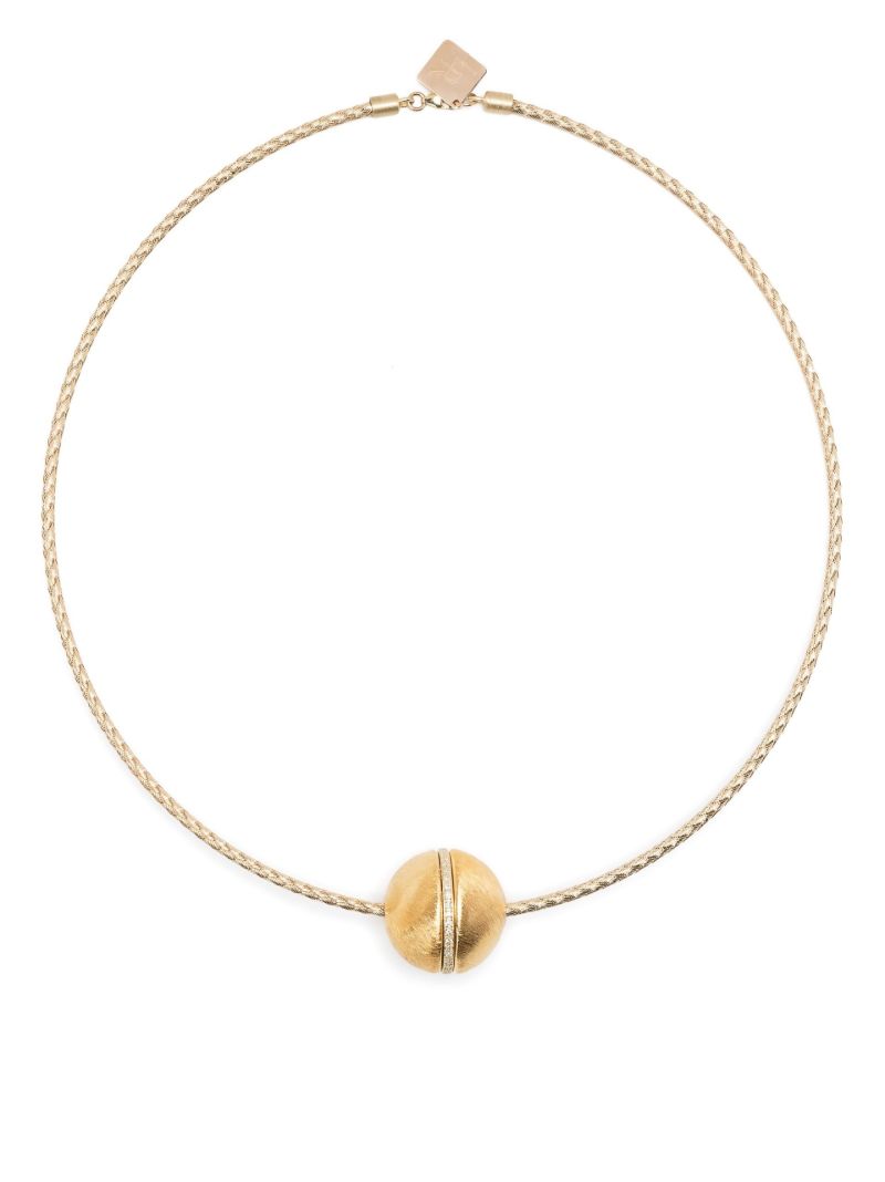 14k Yellow Gold Diamond Necklace