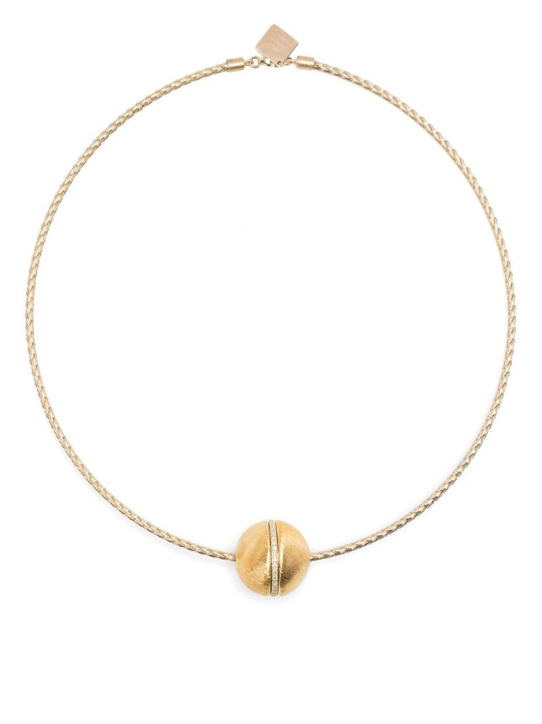 14k Yellow Gold Diamond Necklace