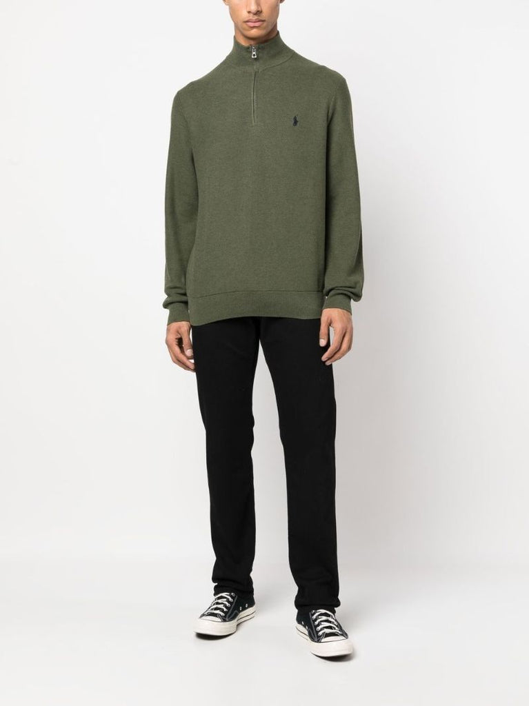 Green Logo-embroidered Sweatshirt
