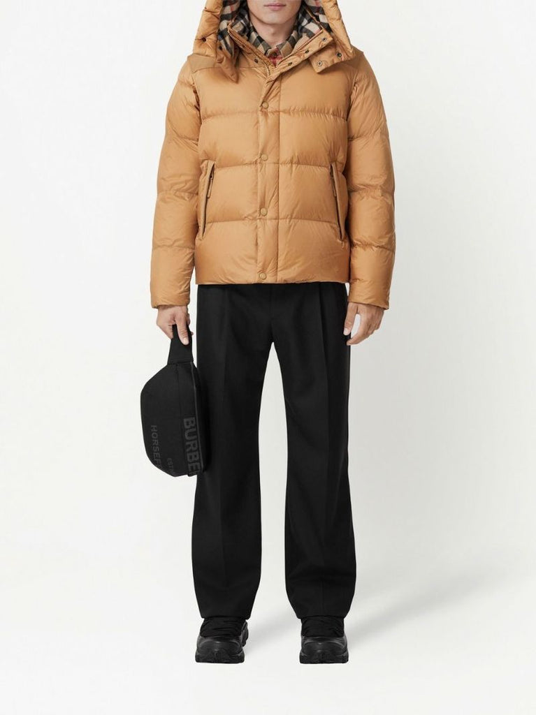 Brown Detachable-sleeve Padded Jacket