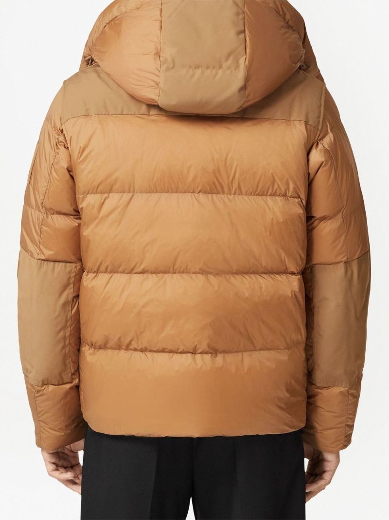 Brown Detachable-sleeve Padded Jacket