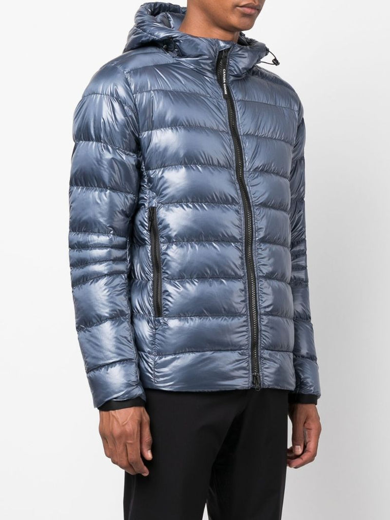 Blue Crofton Hooded Quilted Jacket
