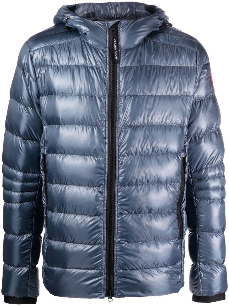 Blue Crofton Hooded Quilted Jacket
