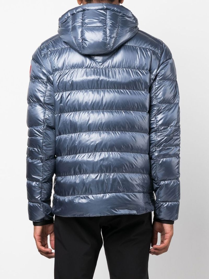 Blue Crofton Hooded Quilted Jacket