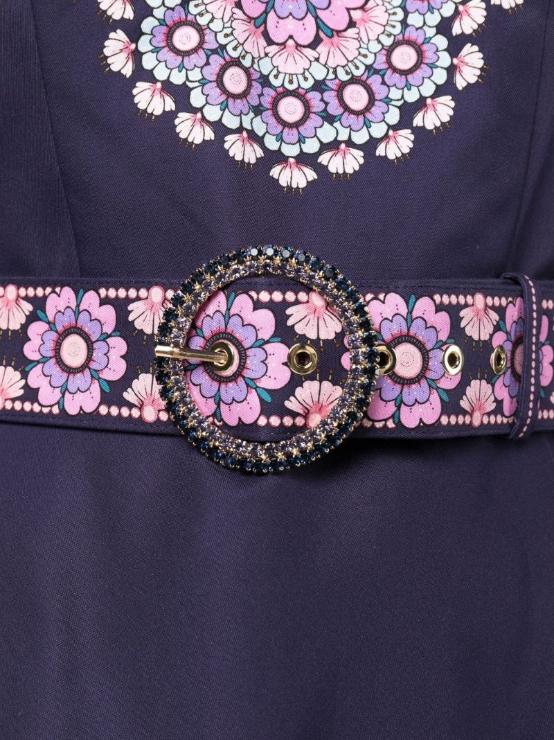 Purple Celestial Beaded Mini Dress