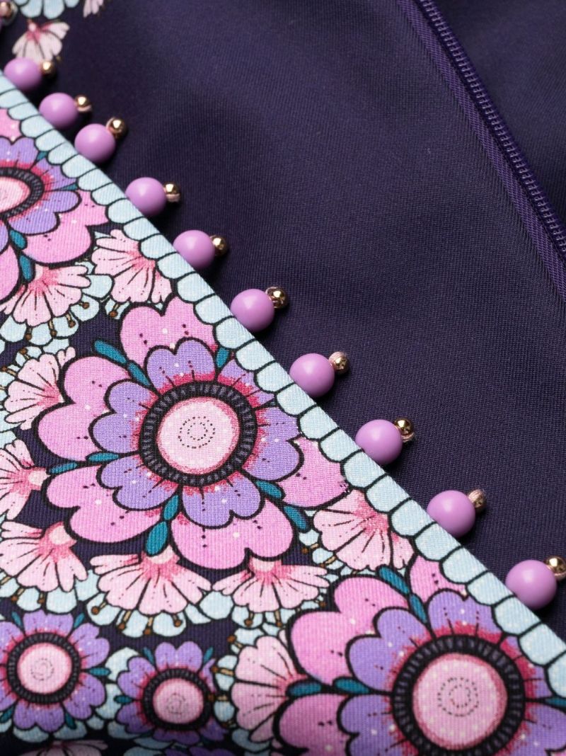 Purple Celestial Beaded Mini Dress
