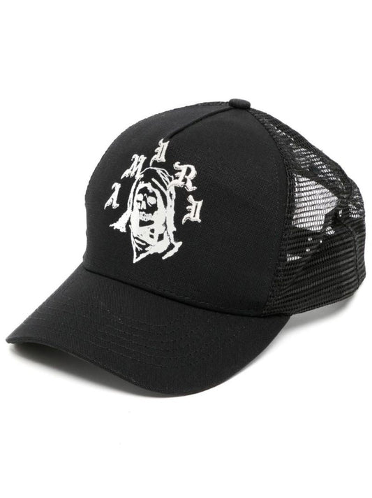 Black Reaper Cotton Trucker Hat