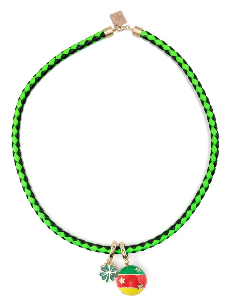 14k Yellow Gold Clover Necklace