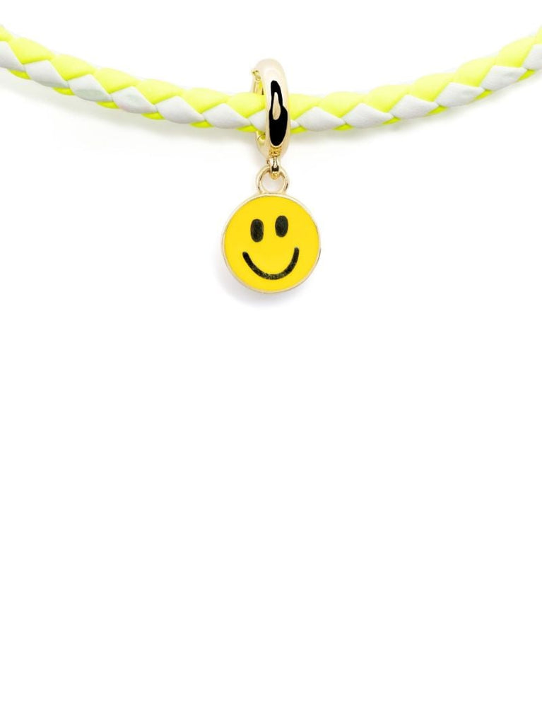 14k Yellow Gold Smiley Necklace