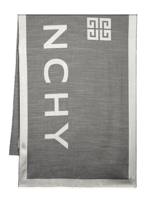 Grey 4g Jacquard Scarf