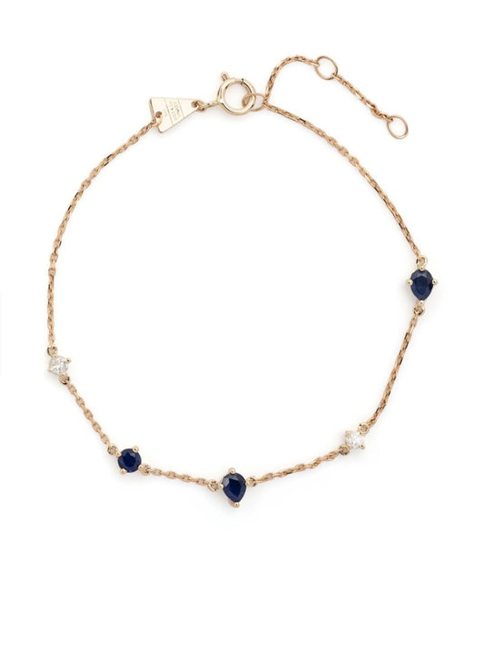 14k Yellow Gold Premier Amigos Sapphire and Diamond Bracelet