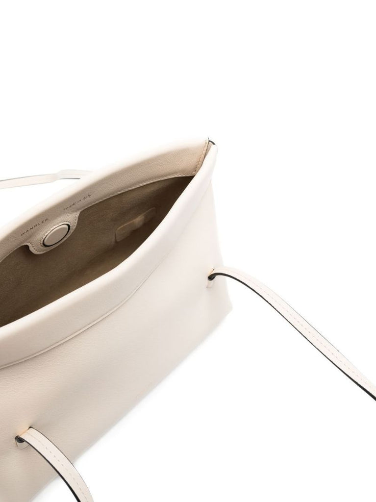 White Joanna Mini Leather Tote Bag