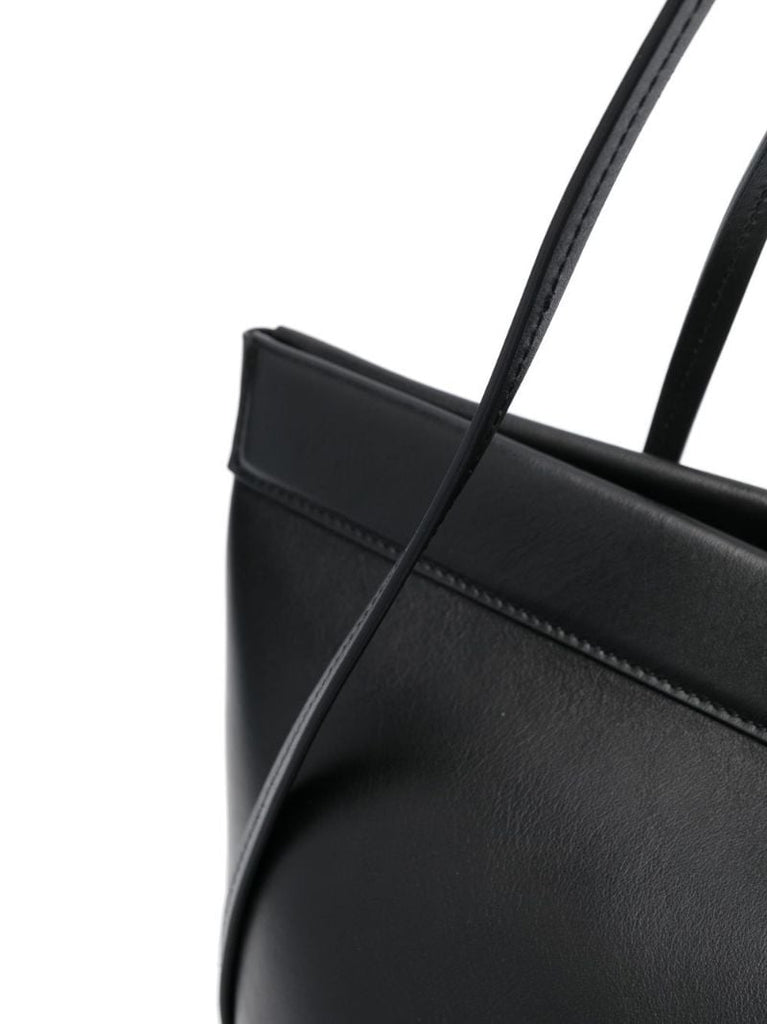 Black Joanna Medium Leather Tote Bag