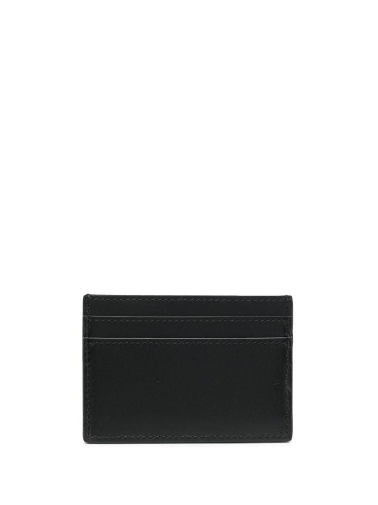 Black Greca Goddess Leather Card Holder