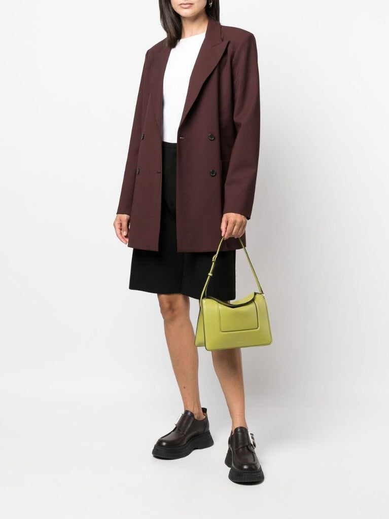 Green Penelope Leather Shoulder Bag