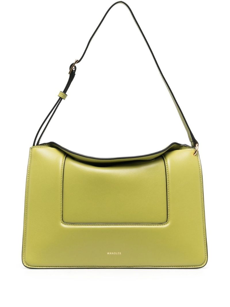 Green Penelope Leather Shoulder Bag