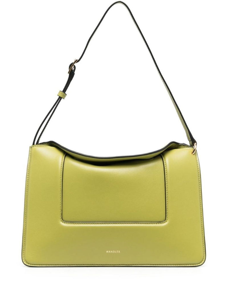 Green Penelope Leather Shoulder Bag