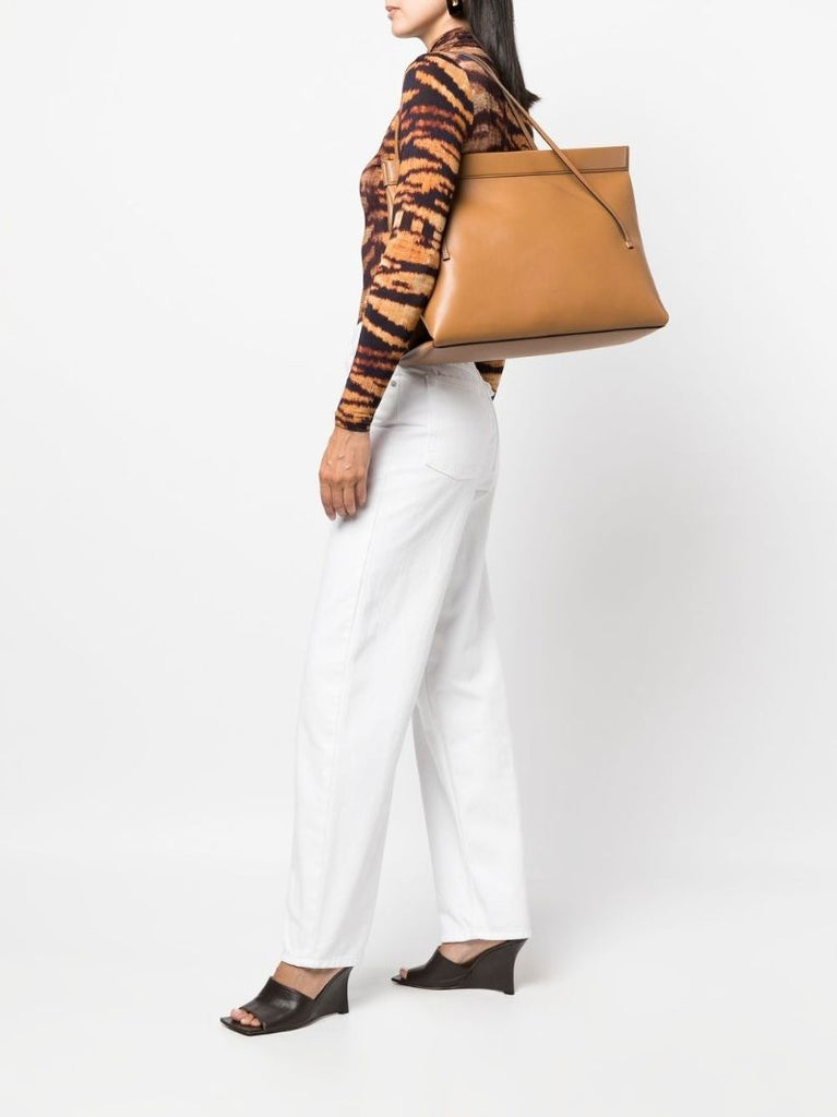 Brown Joanna Large Leather Tote Bag