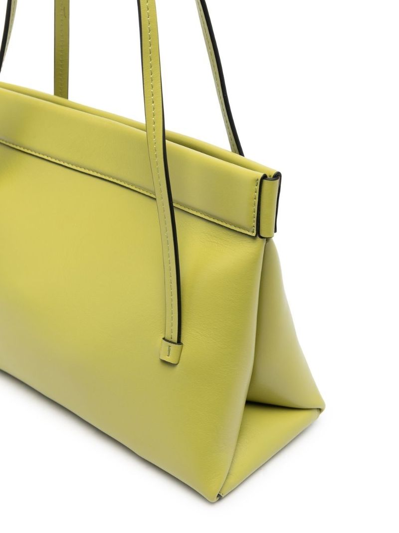 Green Joanna Mini Leather Tote Bag