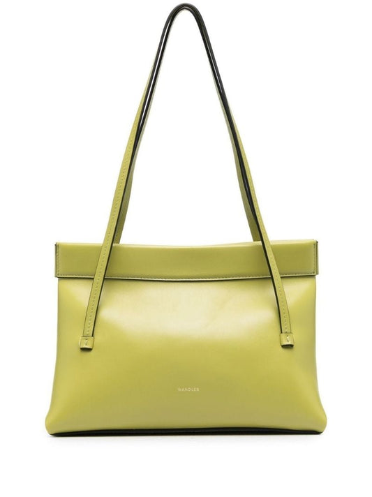 Green Joanna Mini Leather Tote Bag