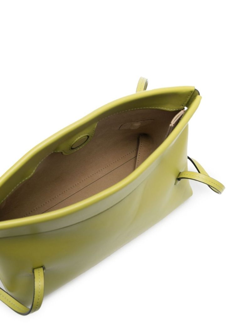 Green Joanna Mini Leather Tote Bag