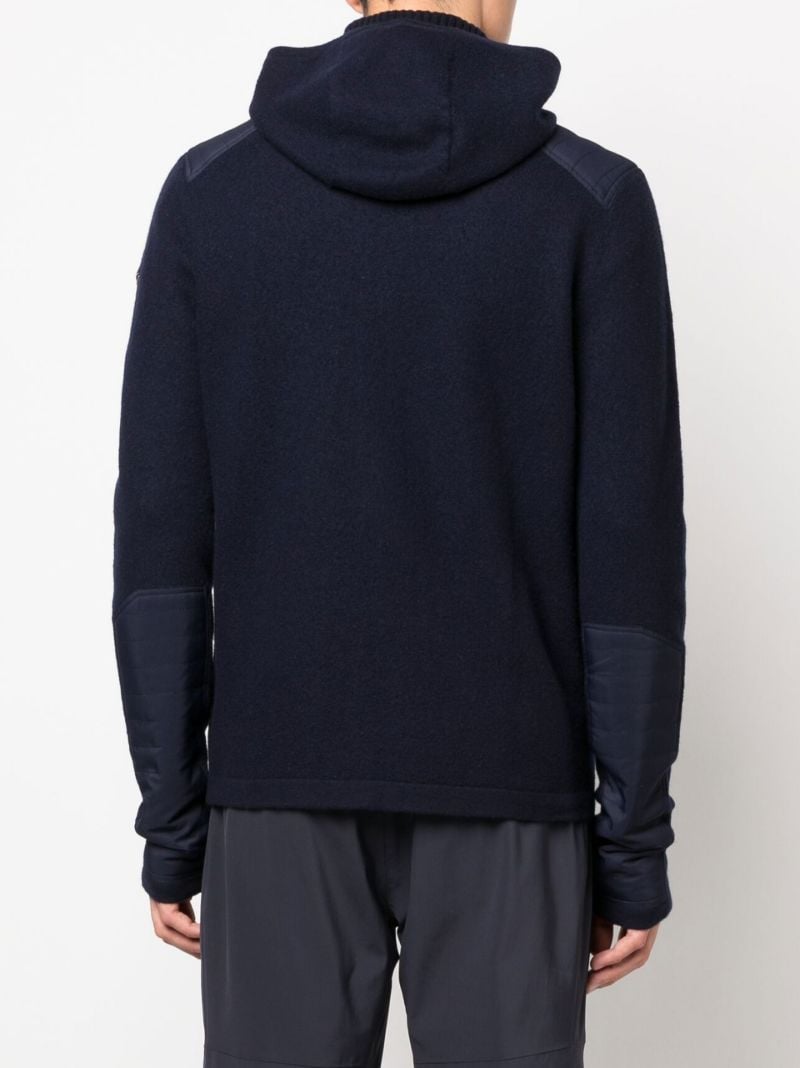 Blue Aspen Wool Hooded Jacket