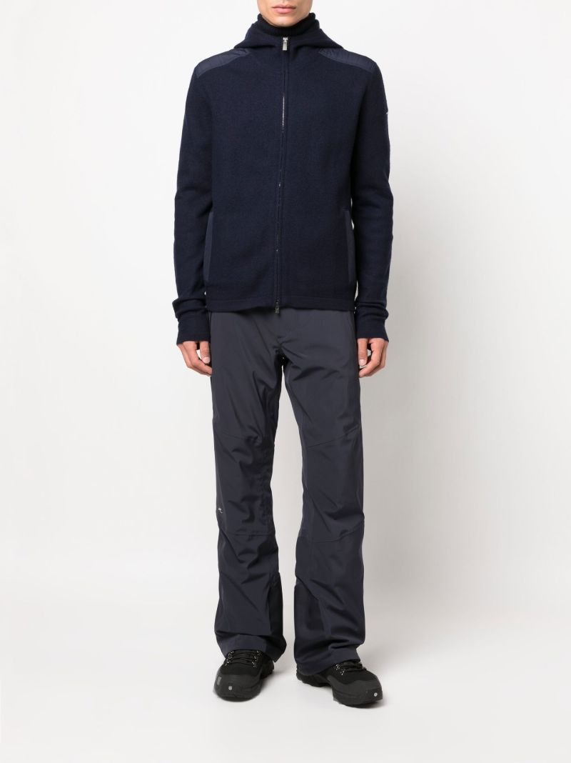 Blue Aspen Wool Hooded Jacket