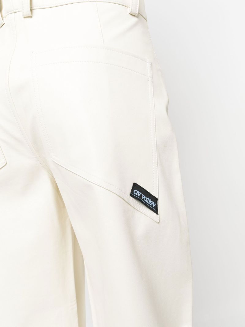 White Straight-leg Trousers
