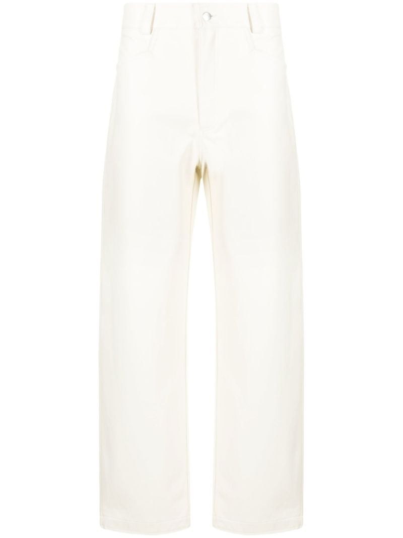 White Straight-leg Trousers