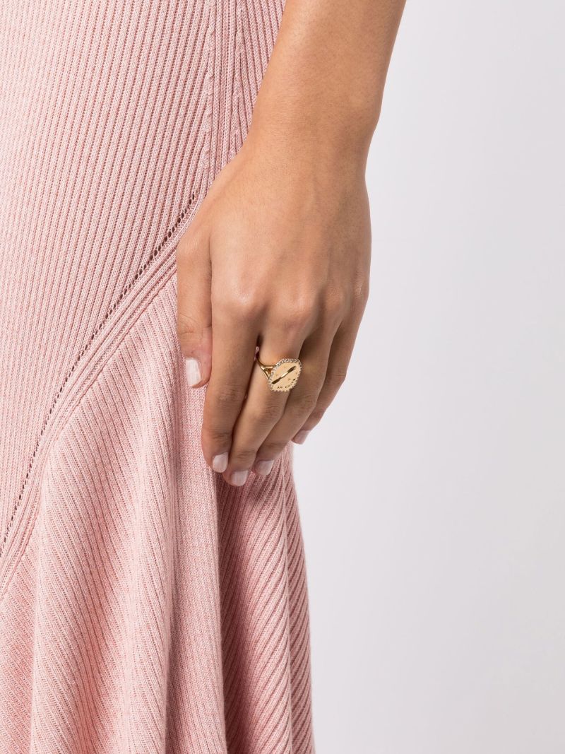 Gold-plated Cielo Crystal Ring