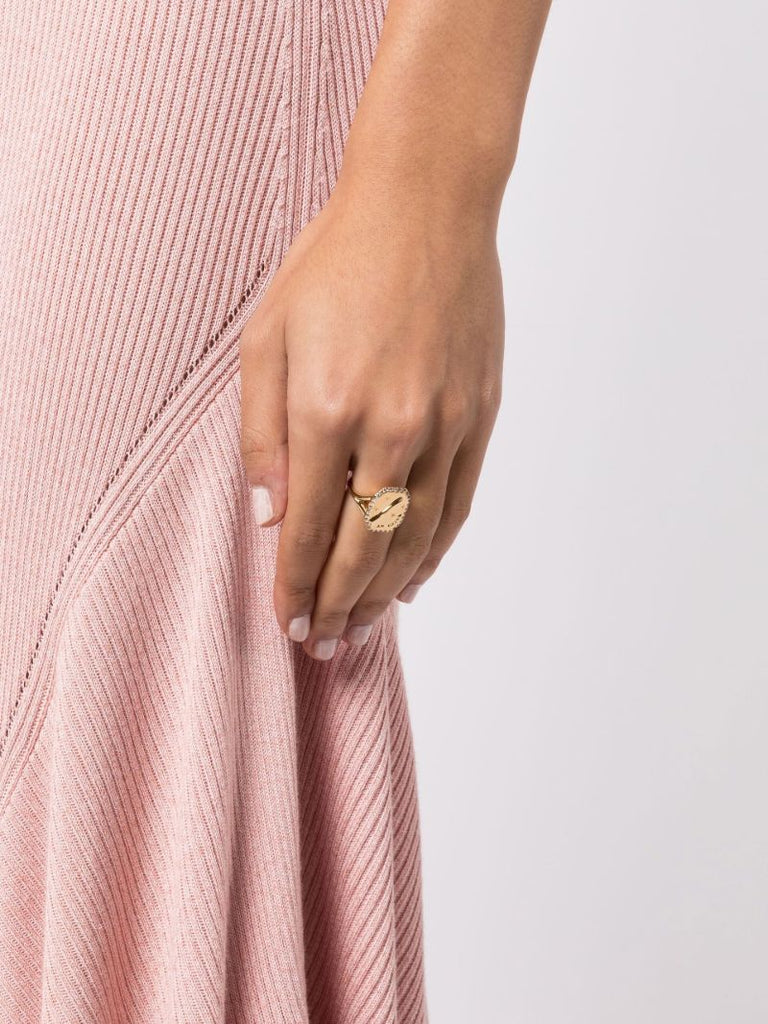 Gold-plated Cielo Crystal Ring