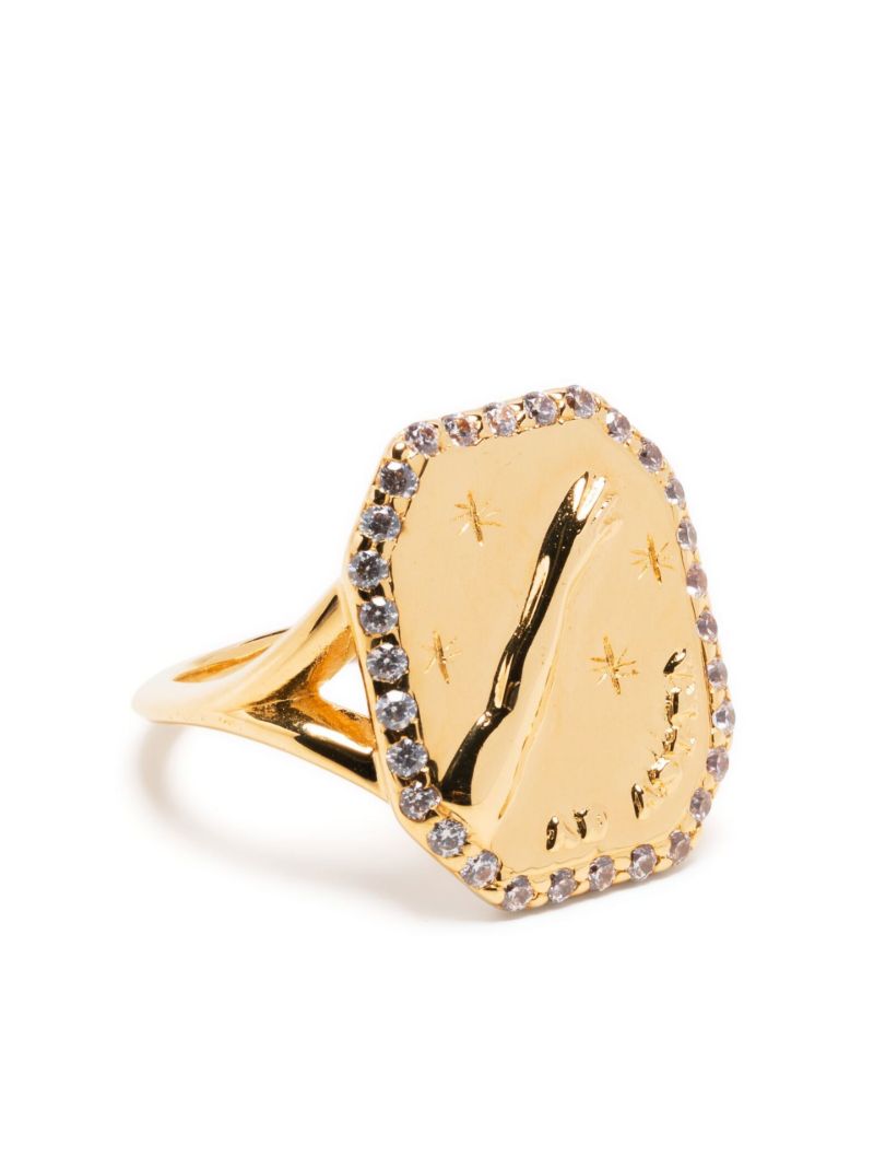Gold-plated Cielo Crystal Ring