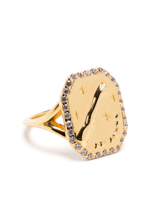 Gold-plated Cielo Crystal Ring