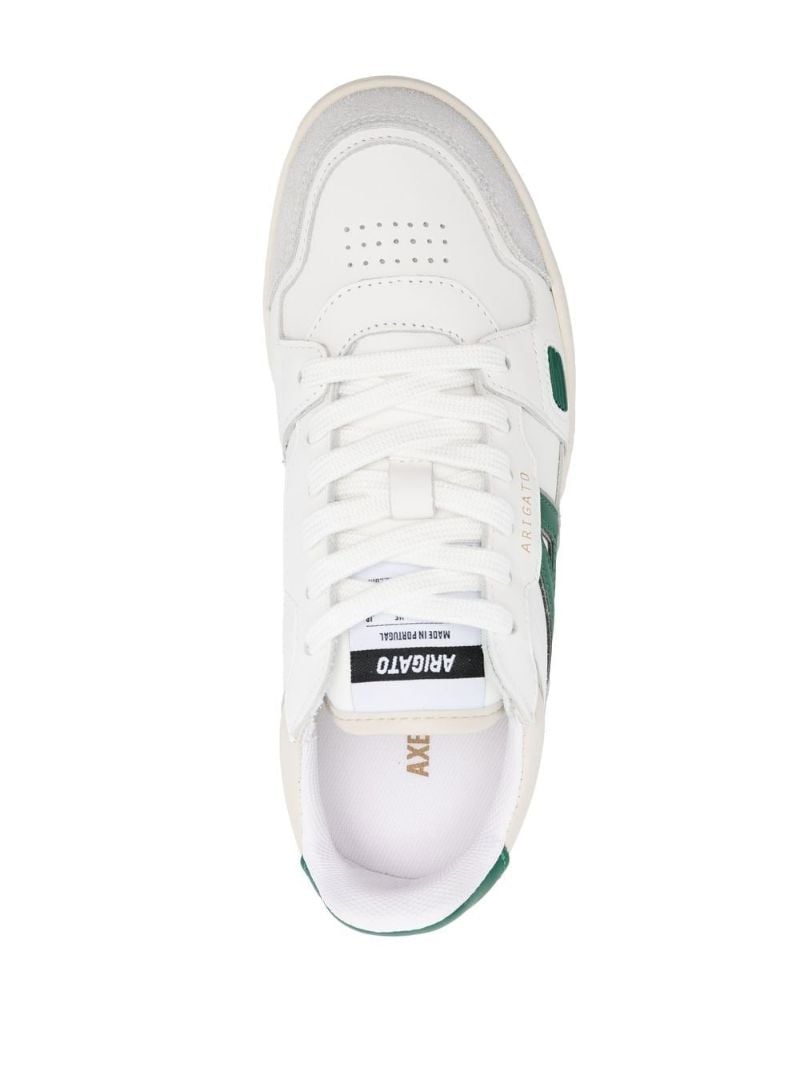White A-dice Lo Leather Sneakers