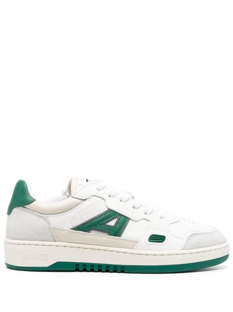 White A-dice Lo Leather Sneakers