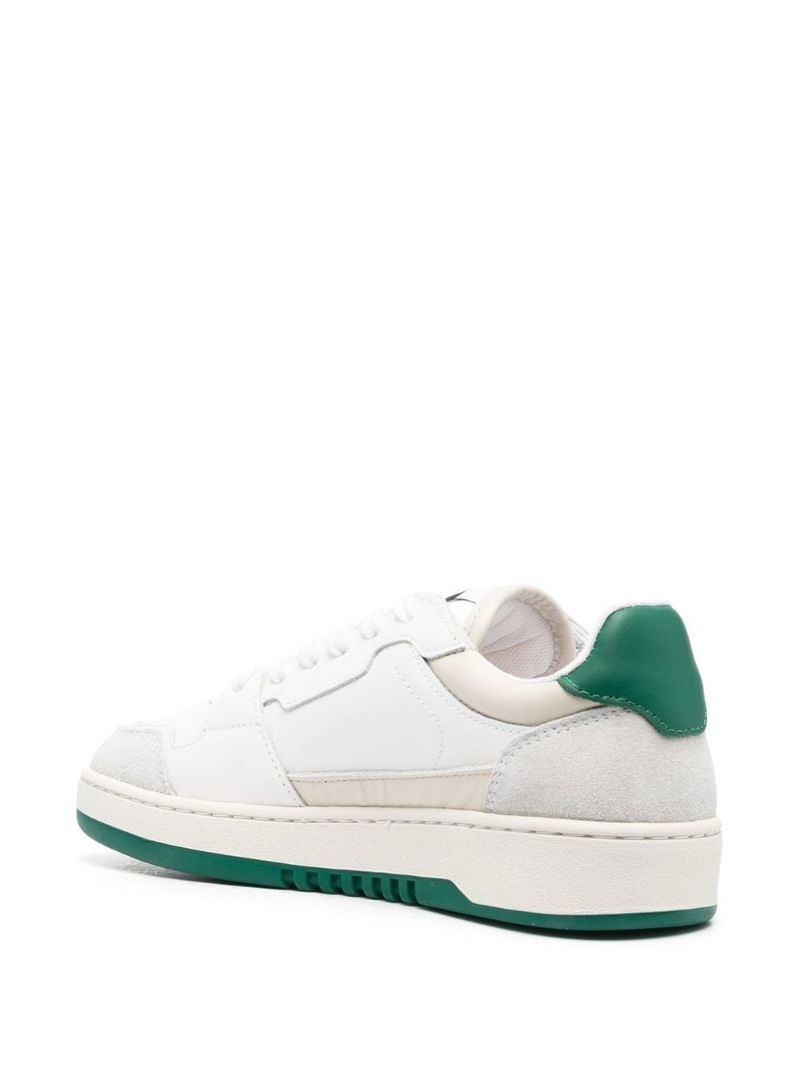 White A-dice Lo Leather Sneakers